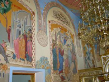Painting in the monastery in Murom