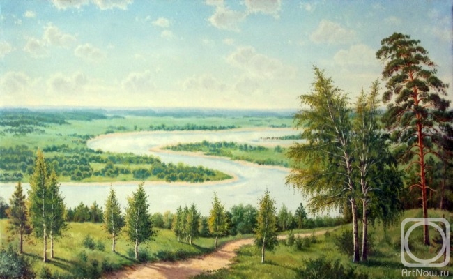Linev Nikolay. Descent to the Oka River