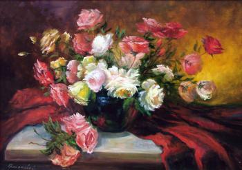 Roses and velvet. Grokhotova Svetlana