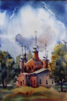 Church in the village of Krasnoye. Solodovnik Vladimir