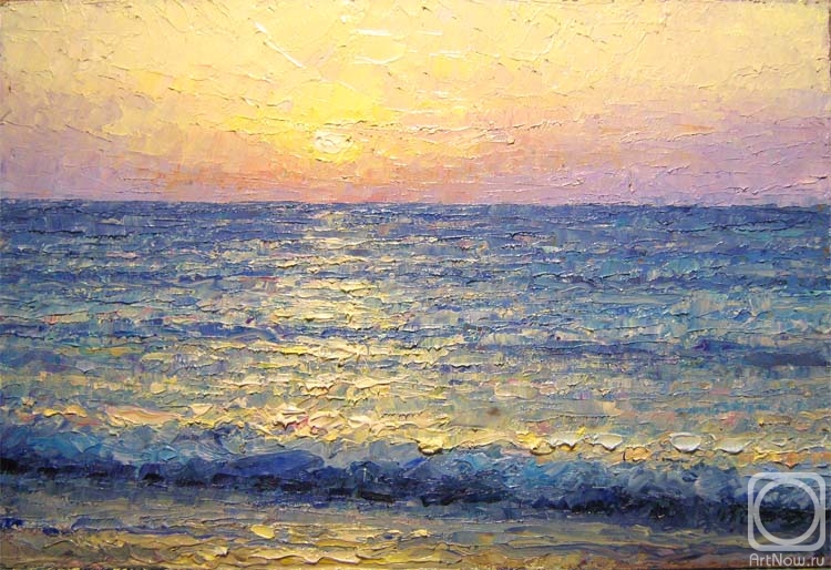 Gaiderov Michail. Sunset at sea (etude)