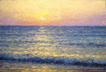 Sunset at sea (etude). Gaiderov Michail