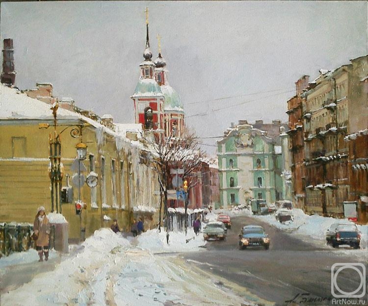 Galimov Azat. Snow on the street Pestel. Winter 2010