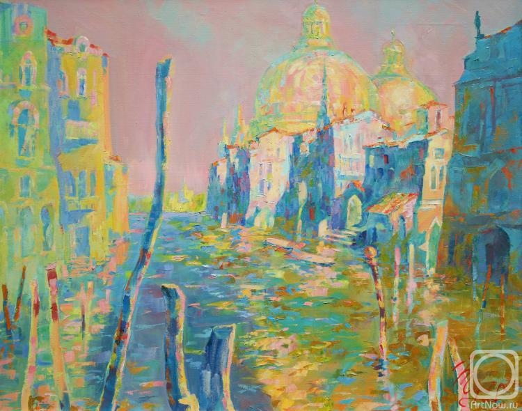 Mirgorod Igor. The Grand Canal of Venice. Sunset