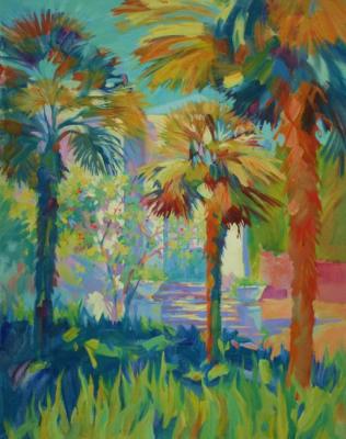 Wild palm trees. Crimea. Mirgorod Igor