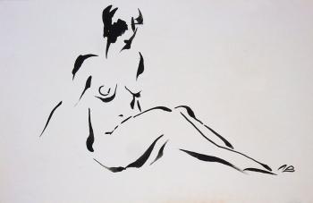 Seated nude