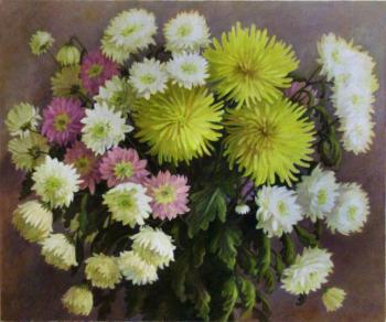 Bouquet of chrysanthemums. Shumakova Elena