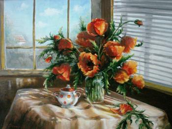 Poppies on the terrace