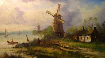 Romantic landscape 91 (1). Gerasimov Vladimir