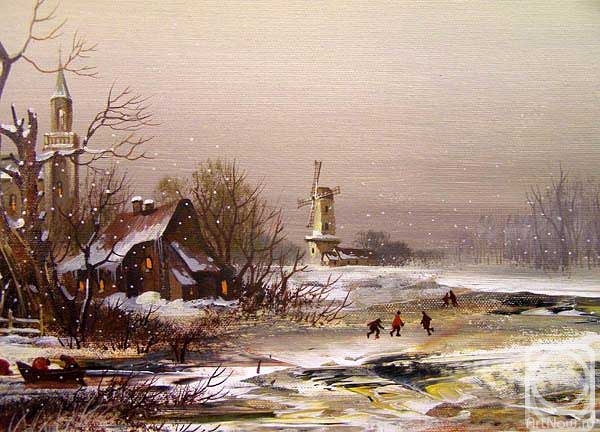 Gerasimov Vladimir. Romantic landscape (fragment 1)