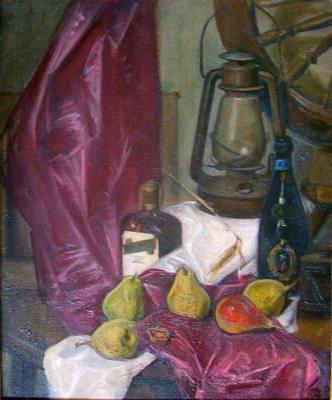 Still life with drapery