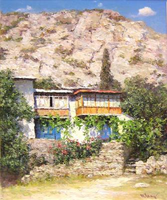 The house at the foot of a hill. Seng Anatoliy