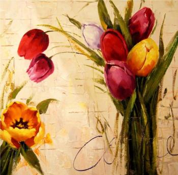 Painting Tulips. Dzhanilyatti Antonio