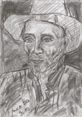 In the fisherman's hat (The Boatman). Volchek Lika