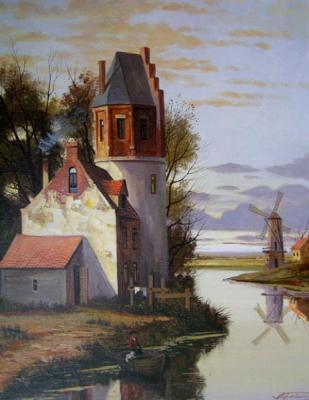 Romantic landscape 22. Gerasimov Vladimir