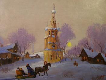 evening service in the temple. Gerasimov Vladimir