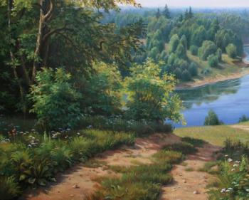 Potapov Vitaliy Vasilevich. Road to the River (fragment)