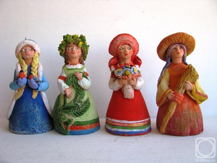 Hmelnichenko Inga. Bluebell dolls "Seasons" (option 2)