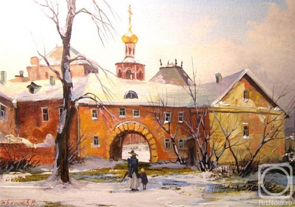 Gerasimov Vladimir. Moscow.Dvorik in Kolobovsky Lane