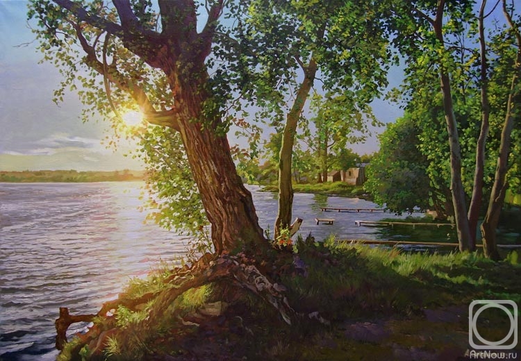 Samokhvalov Alexander. On the bank of lake