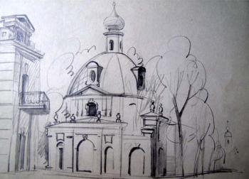 Moscow sketches 36. Gerasimov Vladimir