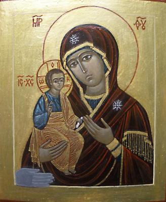 Icon of the Most Holy Theotokos "Troeruchitsa". Chugunova Elena