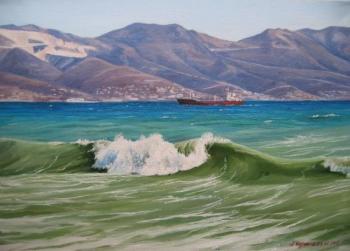 Wave in the bay. Chernyshev Andrei