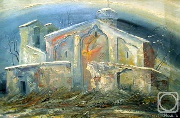 Gerasimov Vladimir. Pskov, temple of the Epiphany (north)