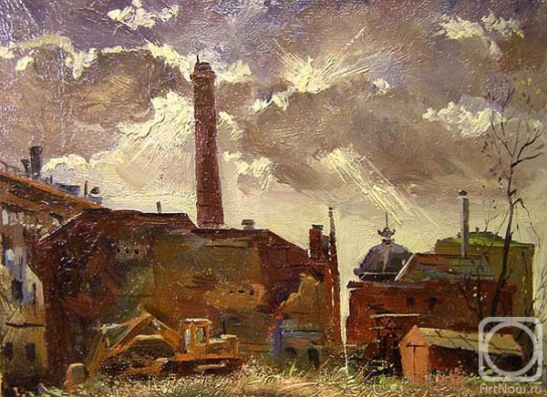 Gerasimov Vladimir. Industrial zone of Moscow 1 (old etudes)