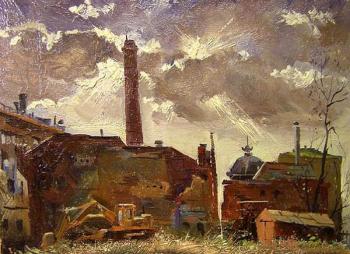 Industrial zone of Moscow 1 (old etudes). Gerasimov Vladimir