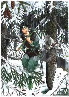 Spruce (series Trees as Women). Fomin Nikolay