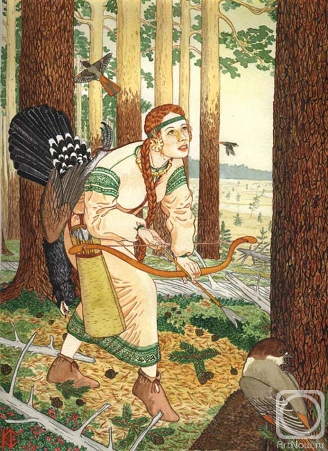 Fomin Nikolay. Pine (series Trees as Women)