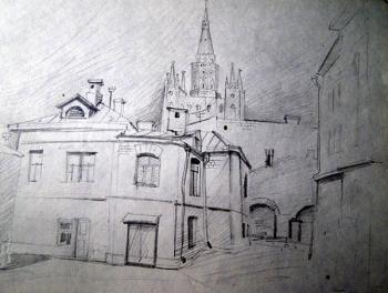Moscow sketches 24. Gerasimov Vladimir