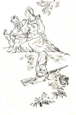 Illustrations to Pushkin's products : Belkin's stories - 17/80. Chistyakov Yuri