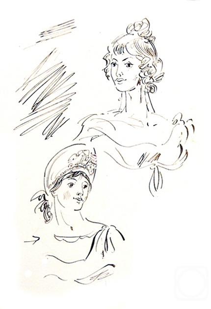 Chistyakov Yuri. Illustrations to Pushkin's products: Belkin's stories - 19/80