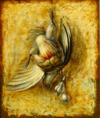 Still Life with Bird (  ). Krasavin-Belopolskiy Yury