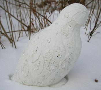 Mosaic Sculpture "Partridge". Izmailova Natalia
