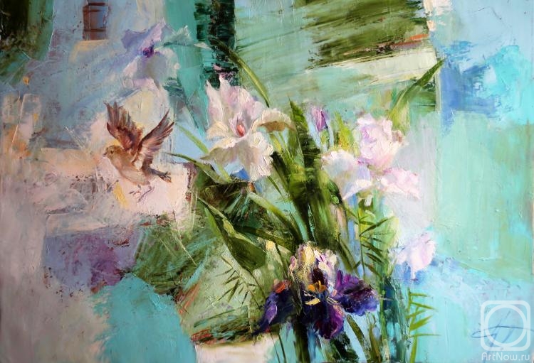 Anisimova Galina. When the irises bloom