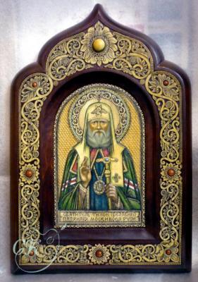 The icon of the bark: St. Tikhon, Patriarch of Moscow. Klunduk Svetlana