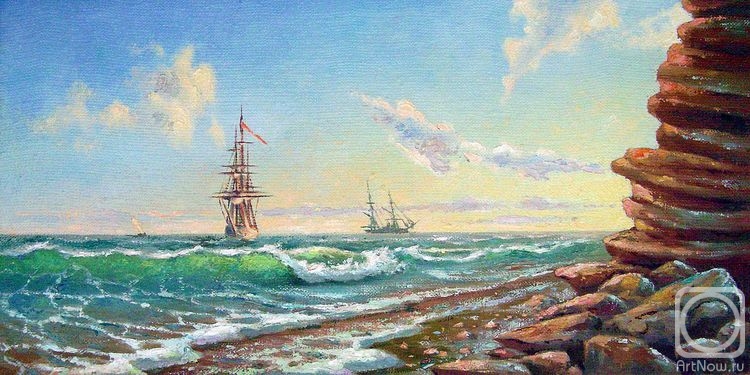 Kulagin Oleg. Evening at sea