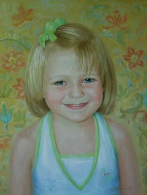 Portrait of a baby girl. Sidorenko Shanna