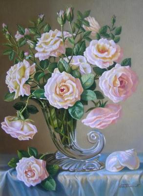Roses and nacre. Sidorenko Shanna