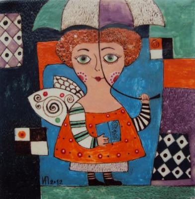 Ceramic panel "Poet". Pankovskaya Irina