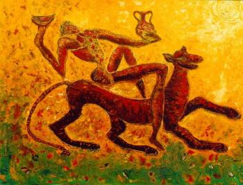Dionysus on the cheetah. Volchek Lika