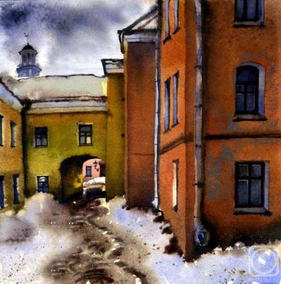 The winter yard. Ivanova Olga