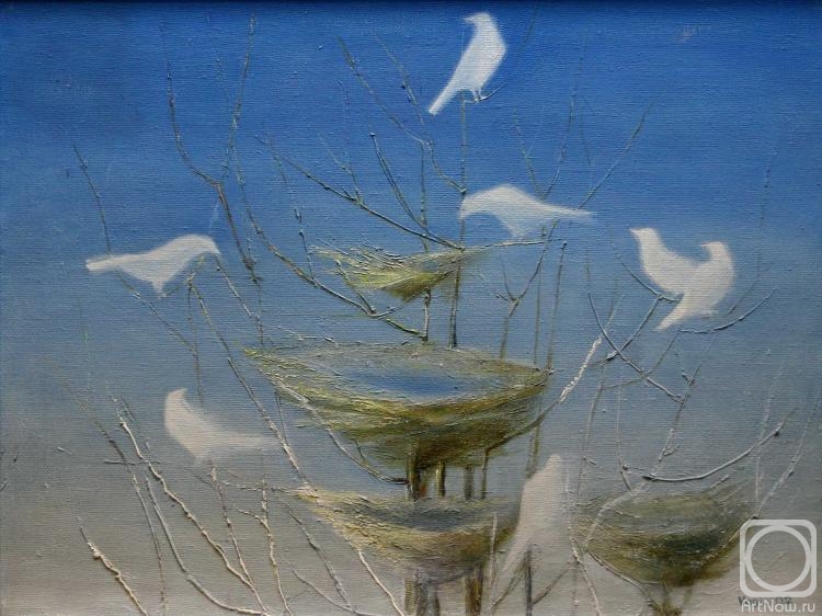 В ожидании весны» картина Шайхетдинова Вагиза маслом на холсте — заказать  на ArtNow.ru