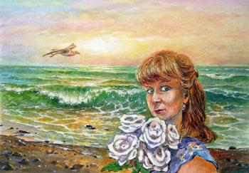 Girl by the sea. Kulagin Oleg