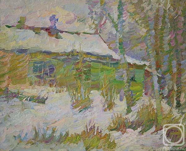 Makhnev Yuri. The old house at Tarusa. March