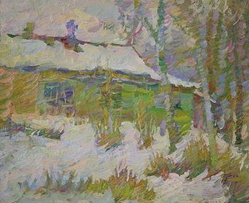 The old house at Tarusa. March. Makhnev Yuri
