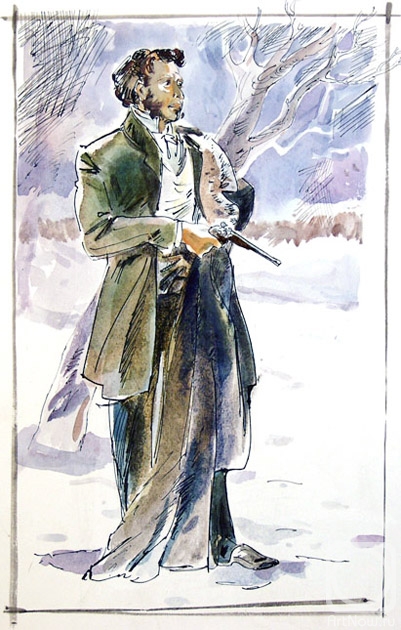 Chistyakov Yuri. Illustrations to Pushkin: Selected Poems  1 32/82